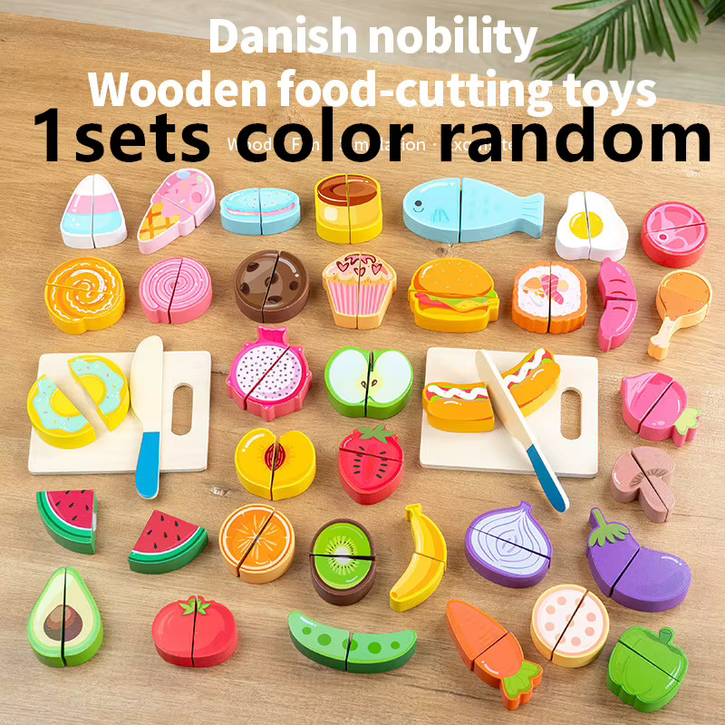 Ensemble de jouets de simulation en bois pour salade, accessoires alimentaires de simulation, jeu de