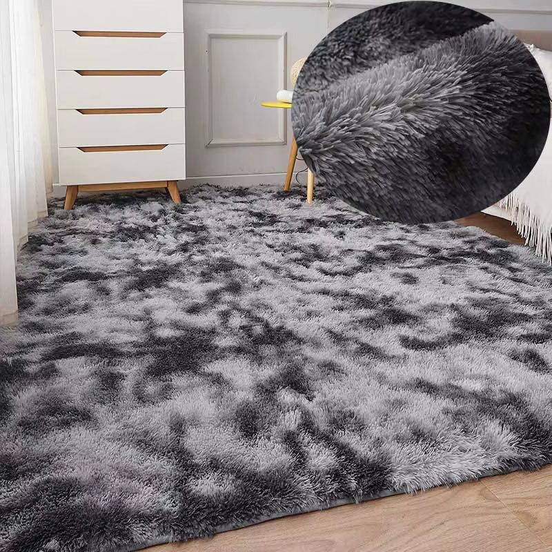 Tapis de salon vert doux et moelleux, grande zone en fourrure, pour enfants, chambre à coucher Shagg