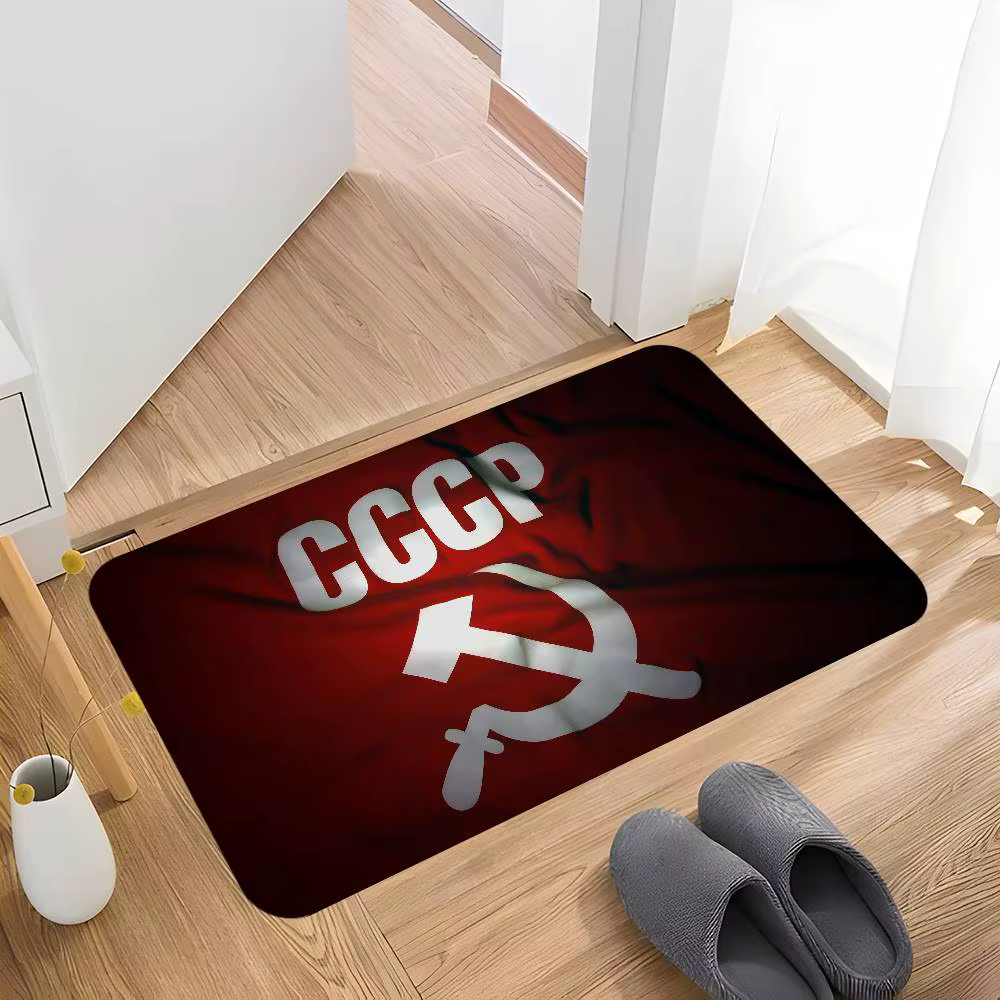 CCCP urss soviétique couloir tapis lavable antidérapant salon canapé chaises zone tapis cuisine pail