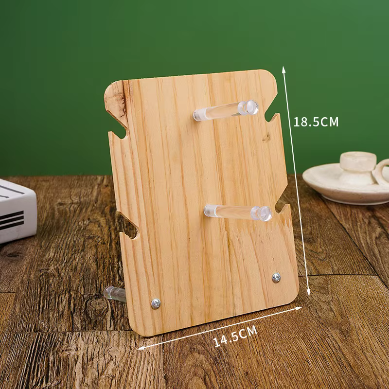 Panneau en bois avec présentoir de lunettes en bois acrylique transparent, support de rangement mult