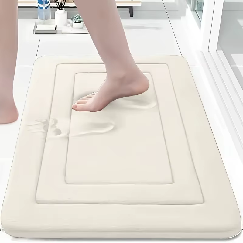 Tapis de bain Vintage en mousse à mémoire de forme, 1 pièce, absorbant, antidérapant, tapis de cuisi