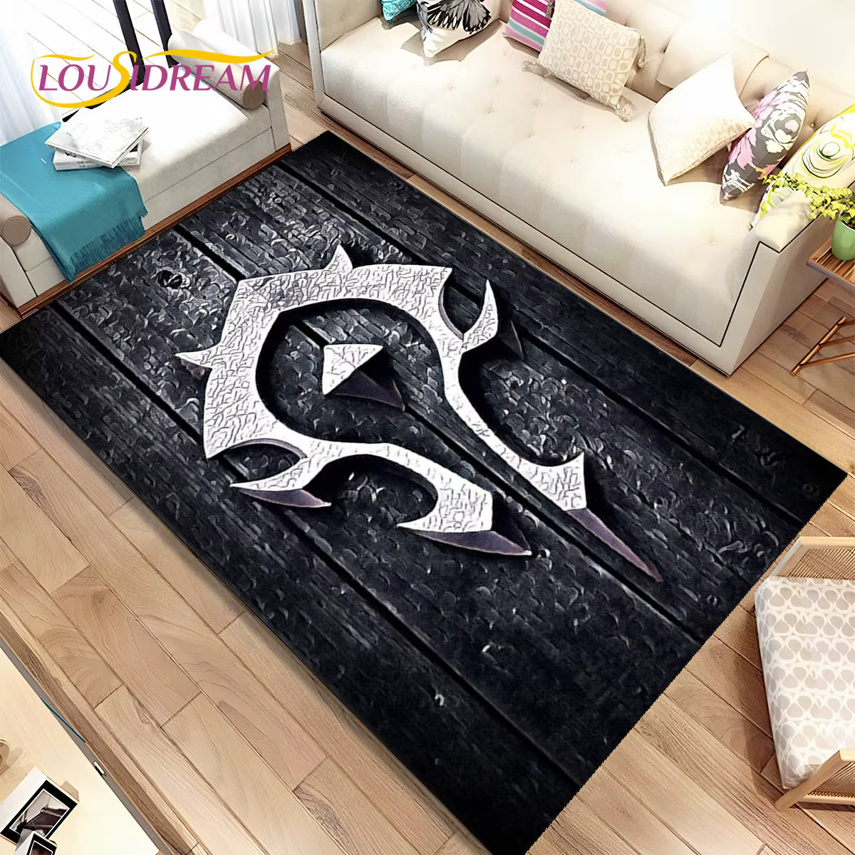 World of Warcraft-Tapis décoratif 3D pour salon et chambre à coucher, zone de jeu, WOW, polymère de 