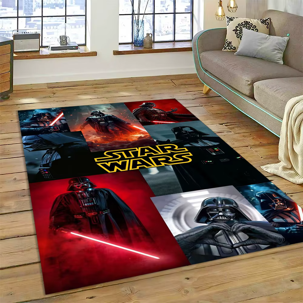 Grand tapis classique à motif de dessin animé Star Wars, tapis pour salon, chambre à coucher, canapé