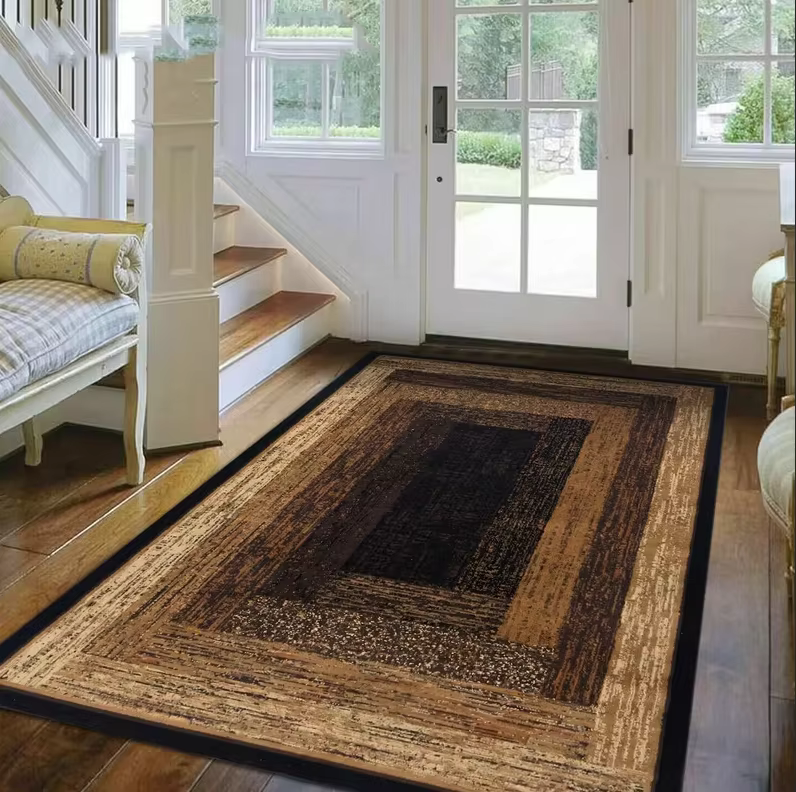Tapis de sol de luxe lavable en machine, tapis d'extérieur adapté au salon, à la chambre à coucher, 