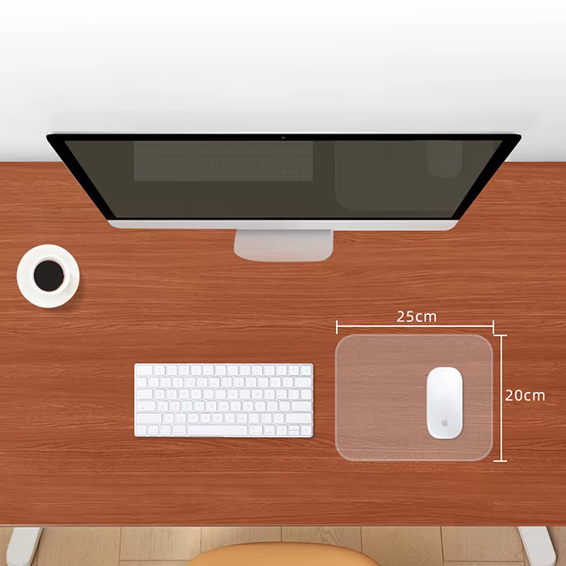 Tapis de souris de jeu en verre dur étanche, transparent, polymère, professionnel, lisse, ordinateur
