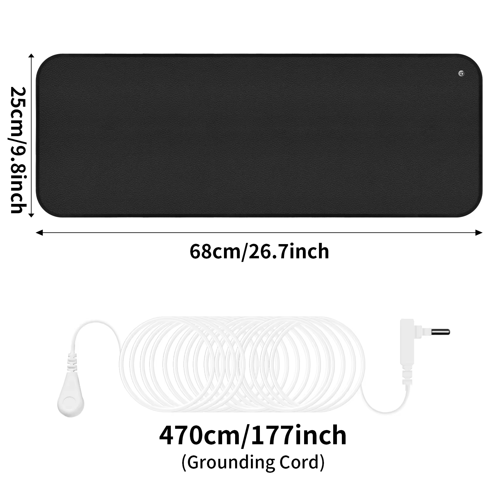 Tapis de mise à la terre pour les pieds de sommeil améliorés, soulagement de la douleur connecté à l