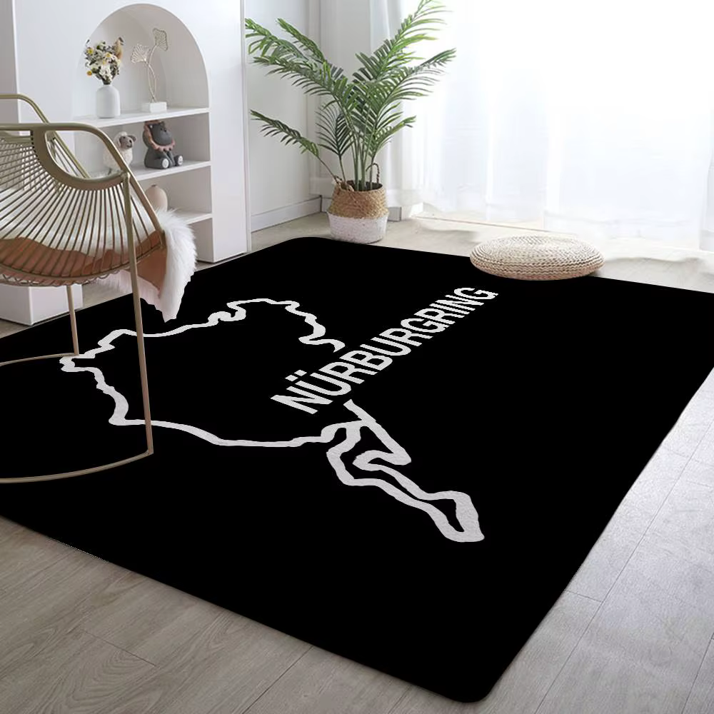 Tapis de sol N-Nurburgring pour salon, tapis de bienvenue pour chambre à coucher, tapis d'extérieur