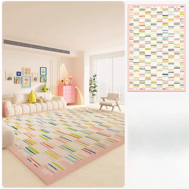 Tapis couleur Dopamine pour chambre à coucher, en peluche épaisse, pour vestiaire, grande surface, d