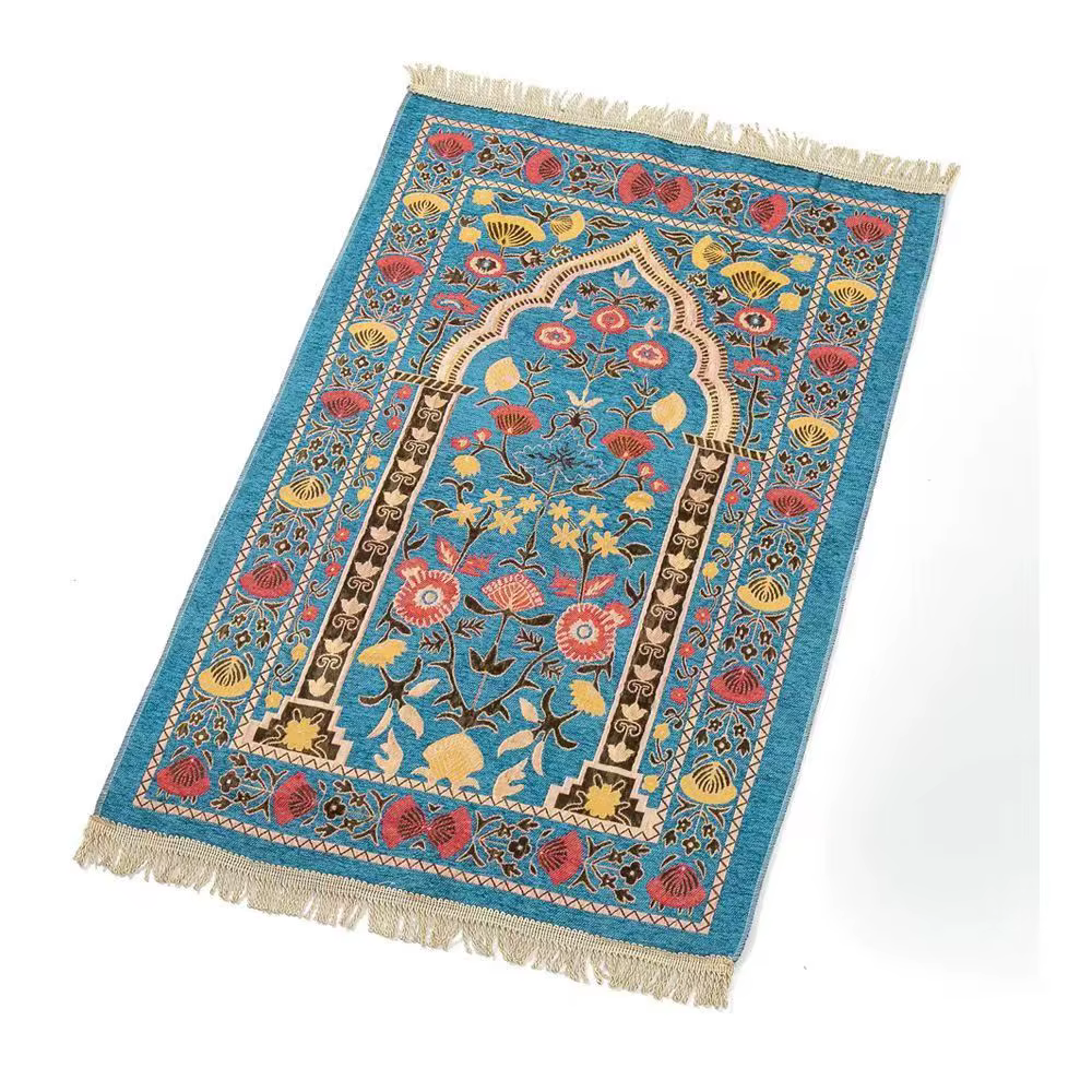 Tapis de prière musulmane pliable, 110x70cm, parfait pour hommes et femmes, cadeaux Vintage, Style p