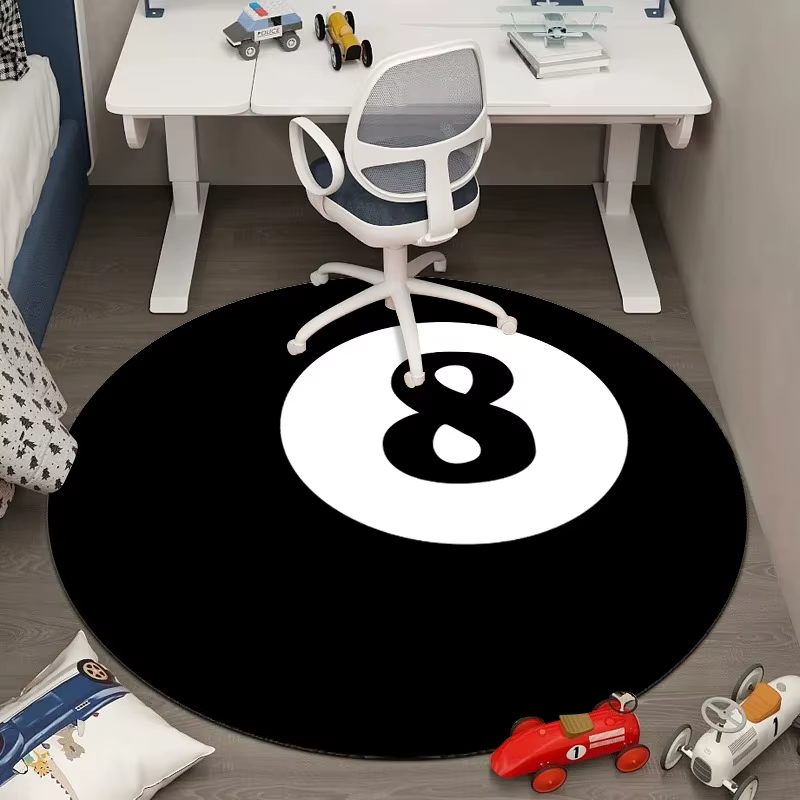 Tapis de sol à motif de ballon de sport, de Football, de basket-ball, "ALL STARS", circulaire, pour