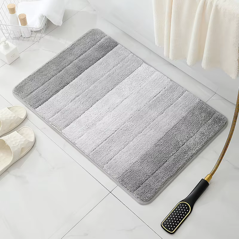 Tapis de salle de bain élégant, antidérapant, Ultra doux, séchage rapide et absorbant l'eau, pour ch