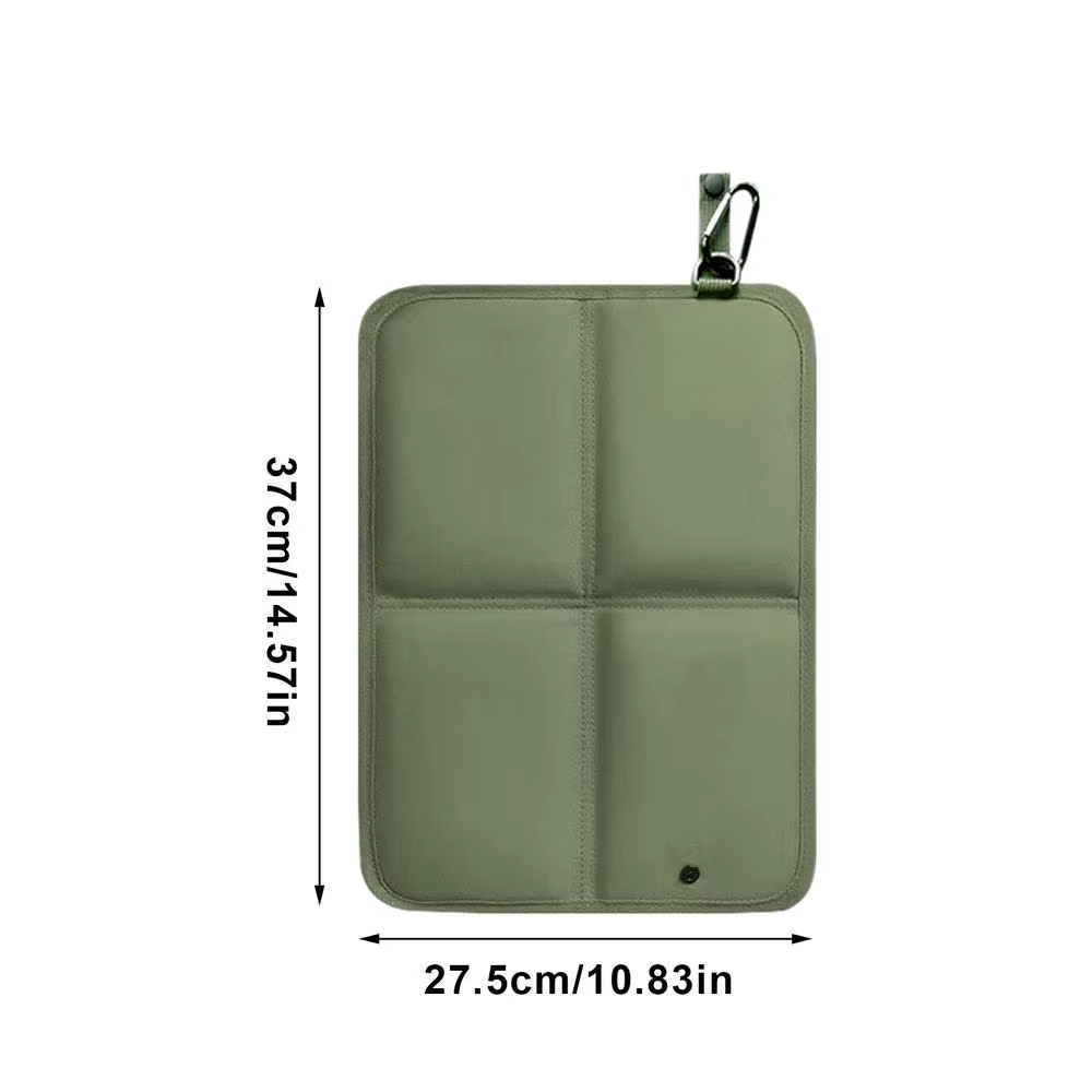 Coussin de siège portable d'extérieur en tissu Oxford imperméable, tapis de plage confortable et pli