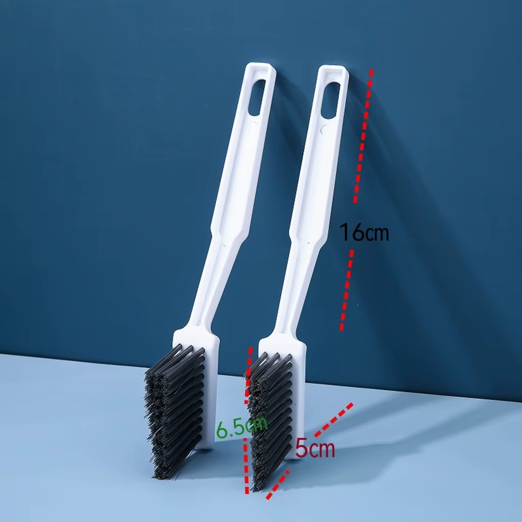 Brosse de nettoyage pour carrelage de salle de bain, coins, interstices de sol, joints de toilettes,