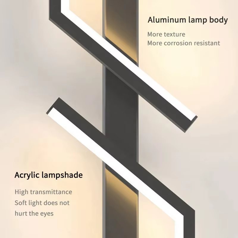 Bande créative moderne mur LED lumière minimaliste chambre chevet applique murale Led lumières salon
