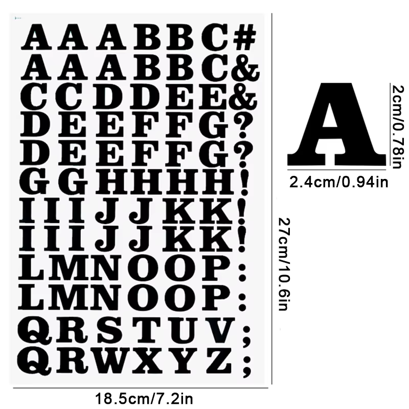 Patch de 26 lettres pour décoration de vêtements, lettres anglaises en vinyle, transfert de chaleur,
