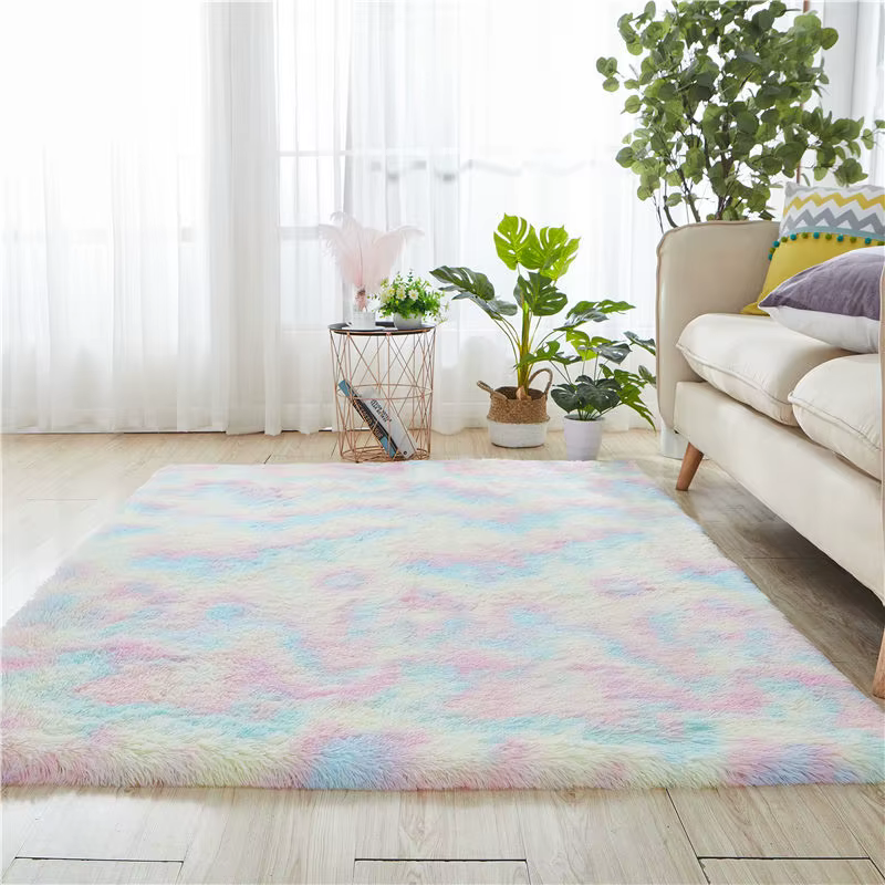 Grand tapis de salon imperméable et antidérapant, 6x9, 8x10, en peluche épaisse, pour chambre à couc