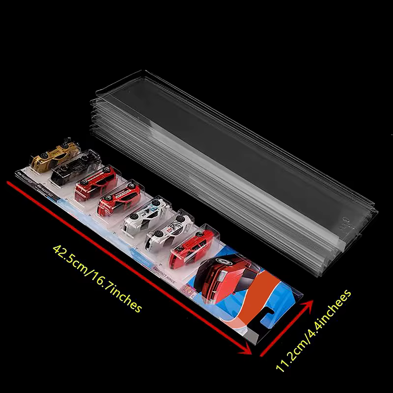 Boîte d'emballage de voiture jouet en PVC, carte coulissante, emballage en plastique avec insertion