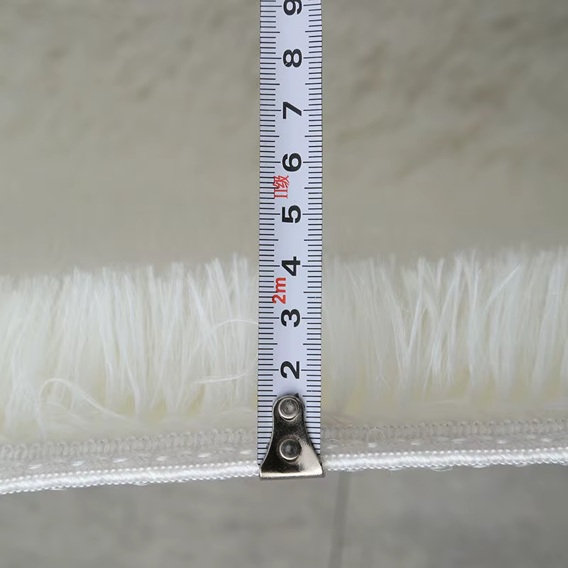 Tapis de hall moelleux blanc, tapis épaissi, antidérapant, salon moderne, chambre à coucher, décorat