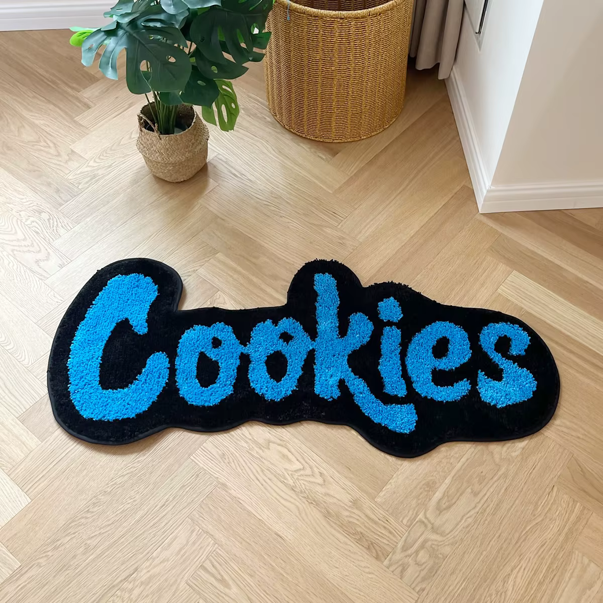 Tapis de biscuits faits à la main pour chambre d'enfants, tapis touffeté en peluche douce, décoratio