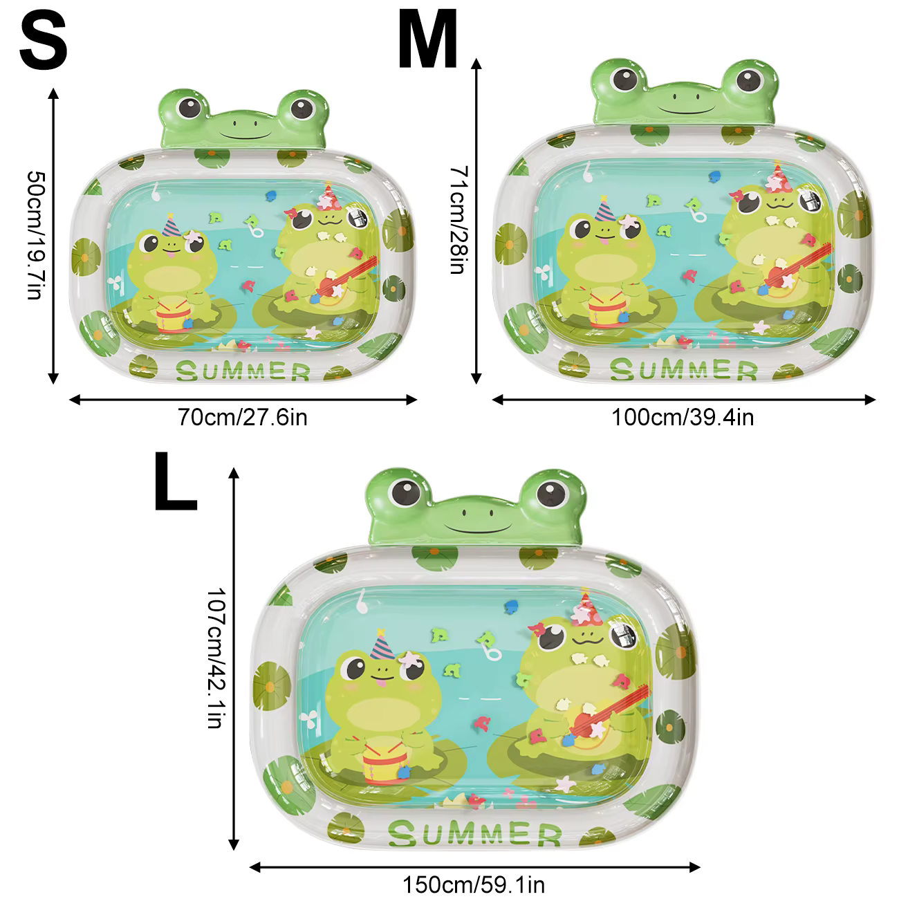 Tapis aquatique gonflable 1 pièce