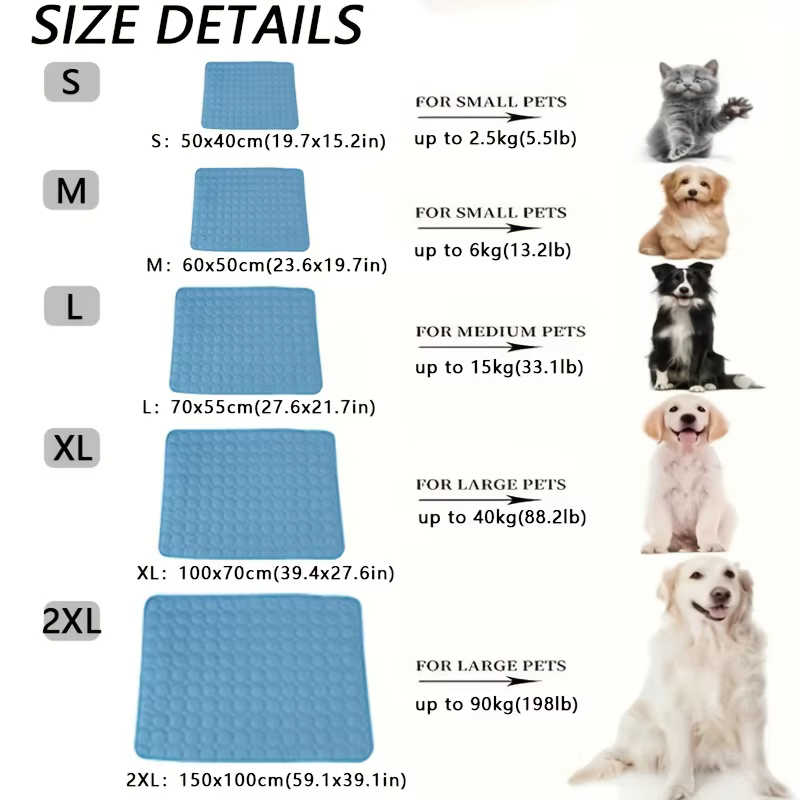 Tapis rafraîchissant pour chien