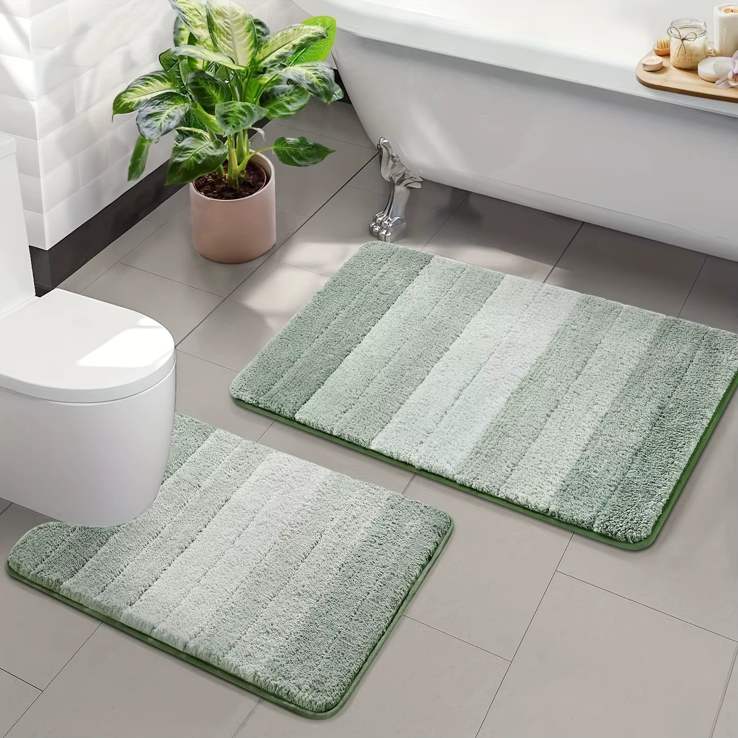 Tapis de Luxe Antidérapant Ultra Absorbant l'Eau