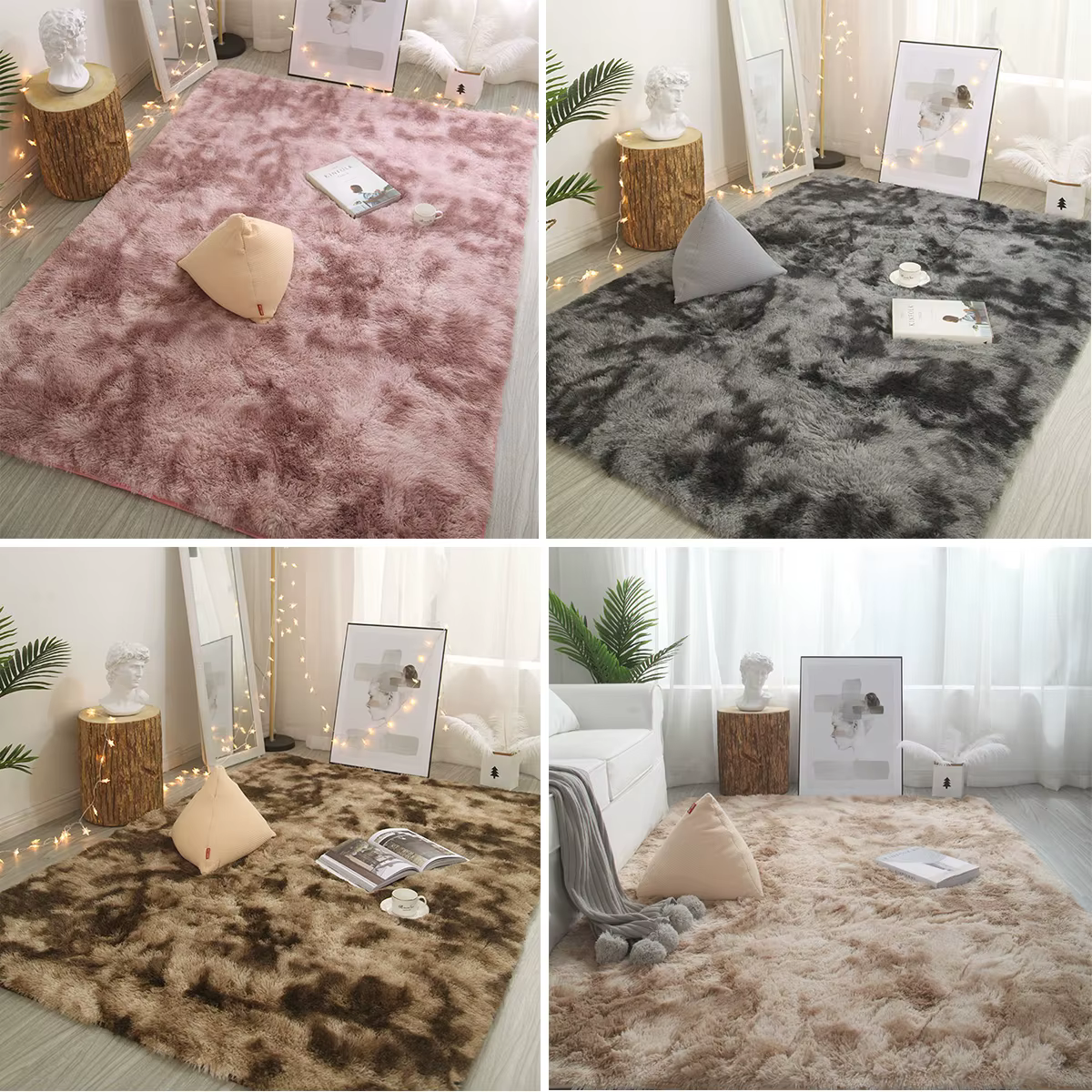 Tapis en peluche pour salon