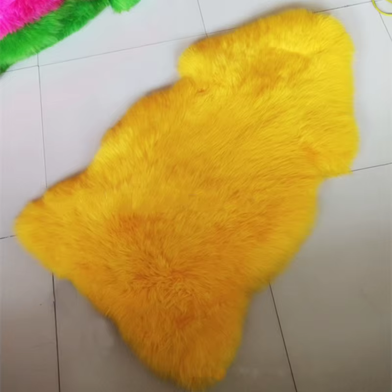 MS.Softex-Tapis long en peau de mouton australien