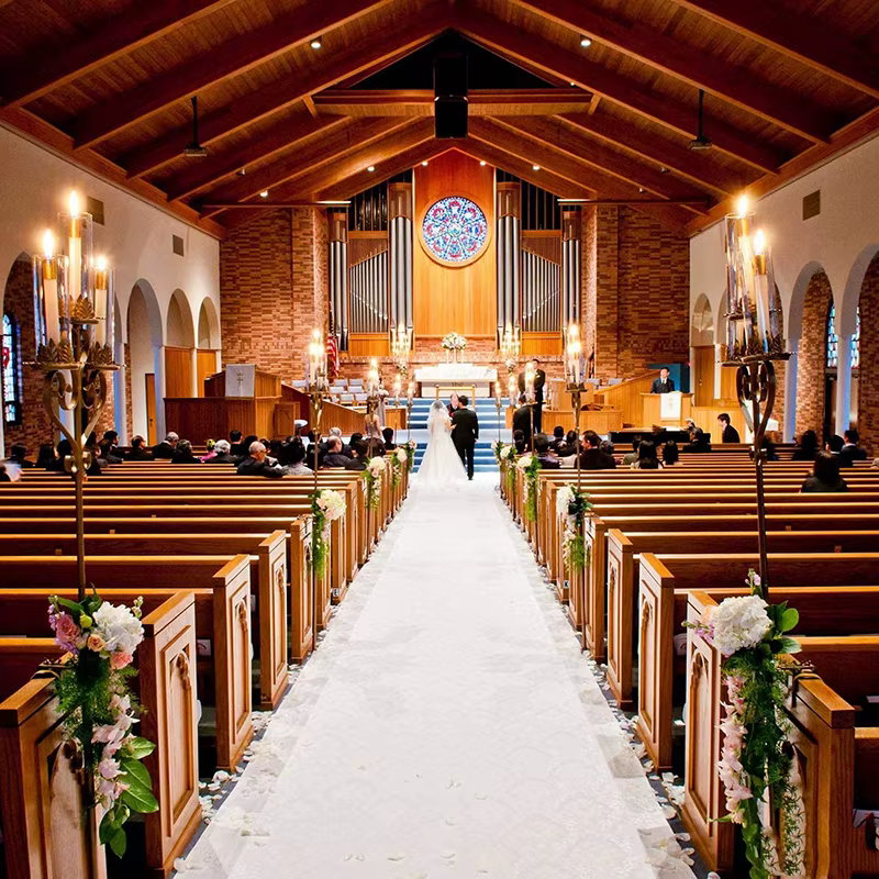 Tapis de mariage en tissu non tissé anti-alde