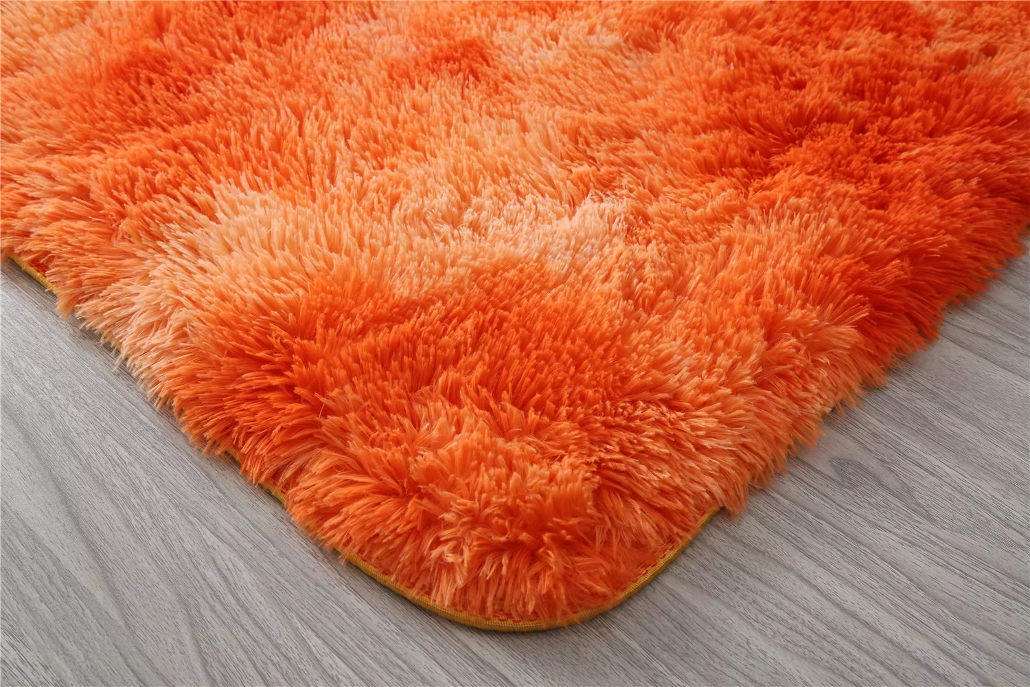 Tapis de zone Orange doux et moelleux