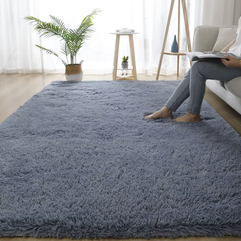 Tapis de salon gris, grand tapis de couloir