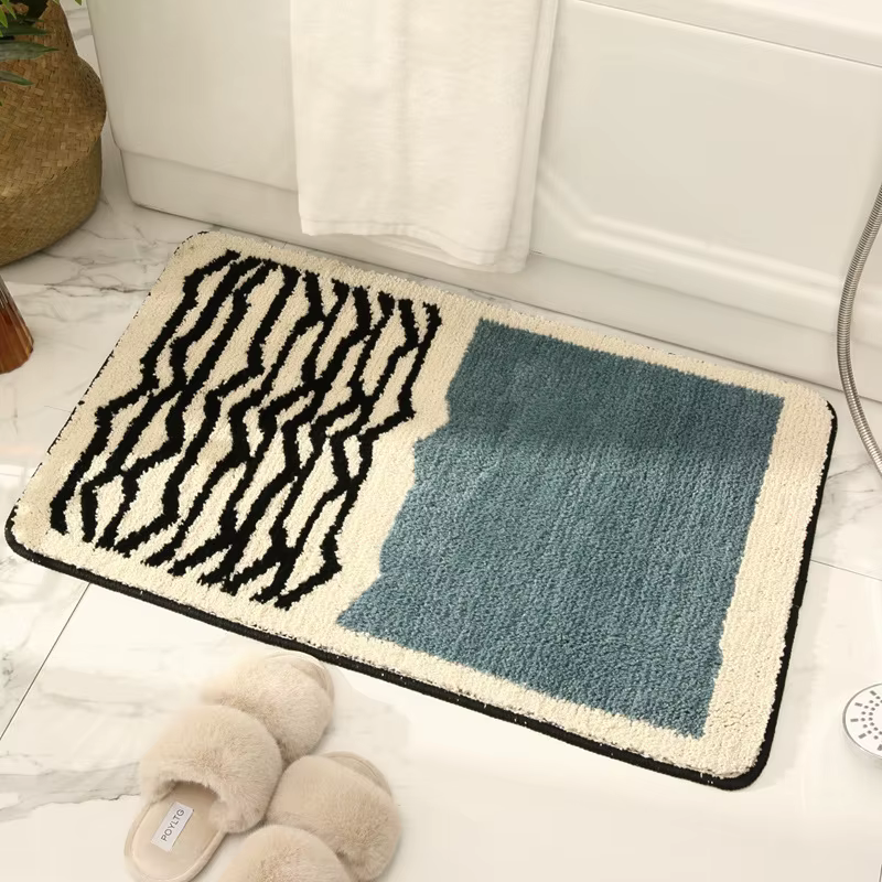 Nouveau tapis de salle de bain absorbant Simple