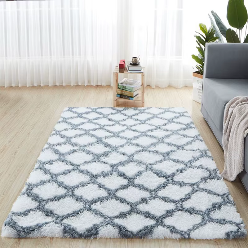 Tapis moelleux coordonnants lavables de style nordique