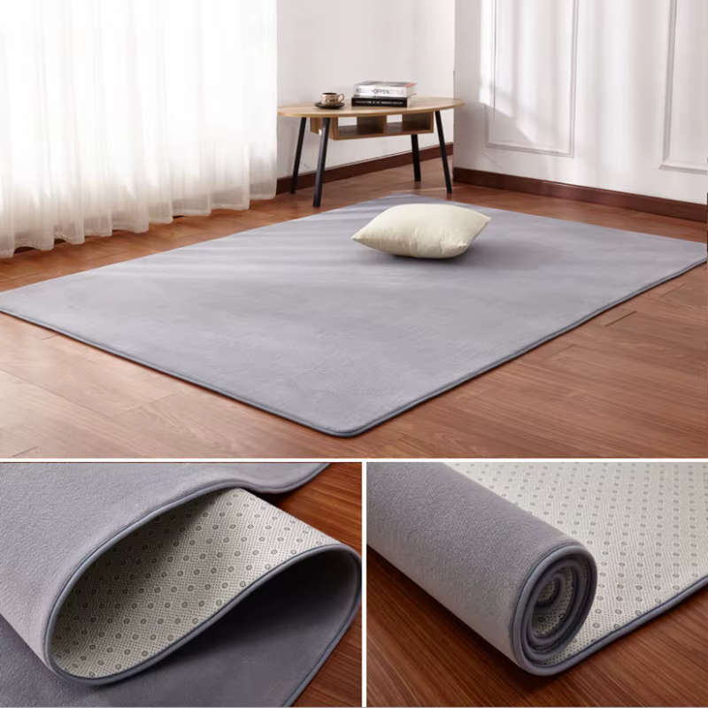 Tapis de salon en polaire insonorisé non ald