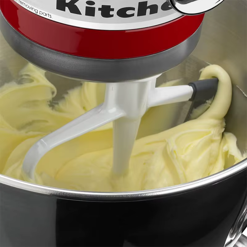 KitchenAid-Grattoir à bord flexible en silicone, lame de batteur, bol, support à tête inclinable, accessoires de centre commercial, 4.5 à 5 qt