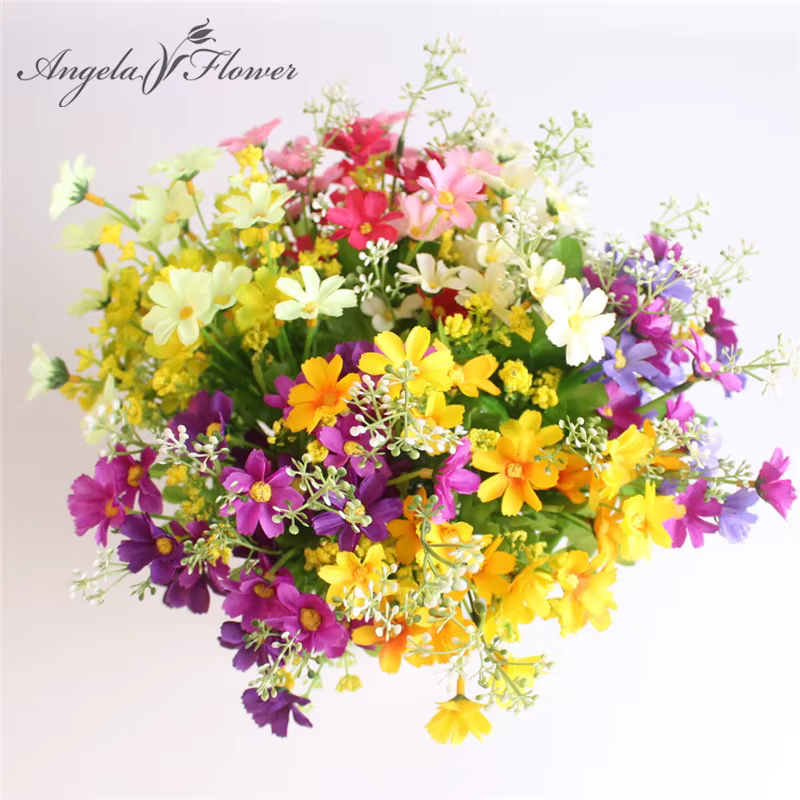 Interrupteur bouquet de fleurs artificielles