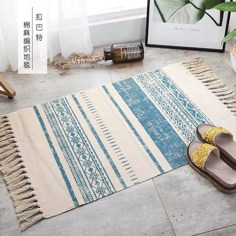 Tapis en lin de coton turc