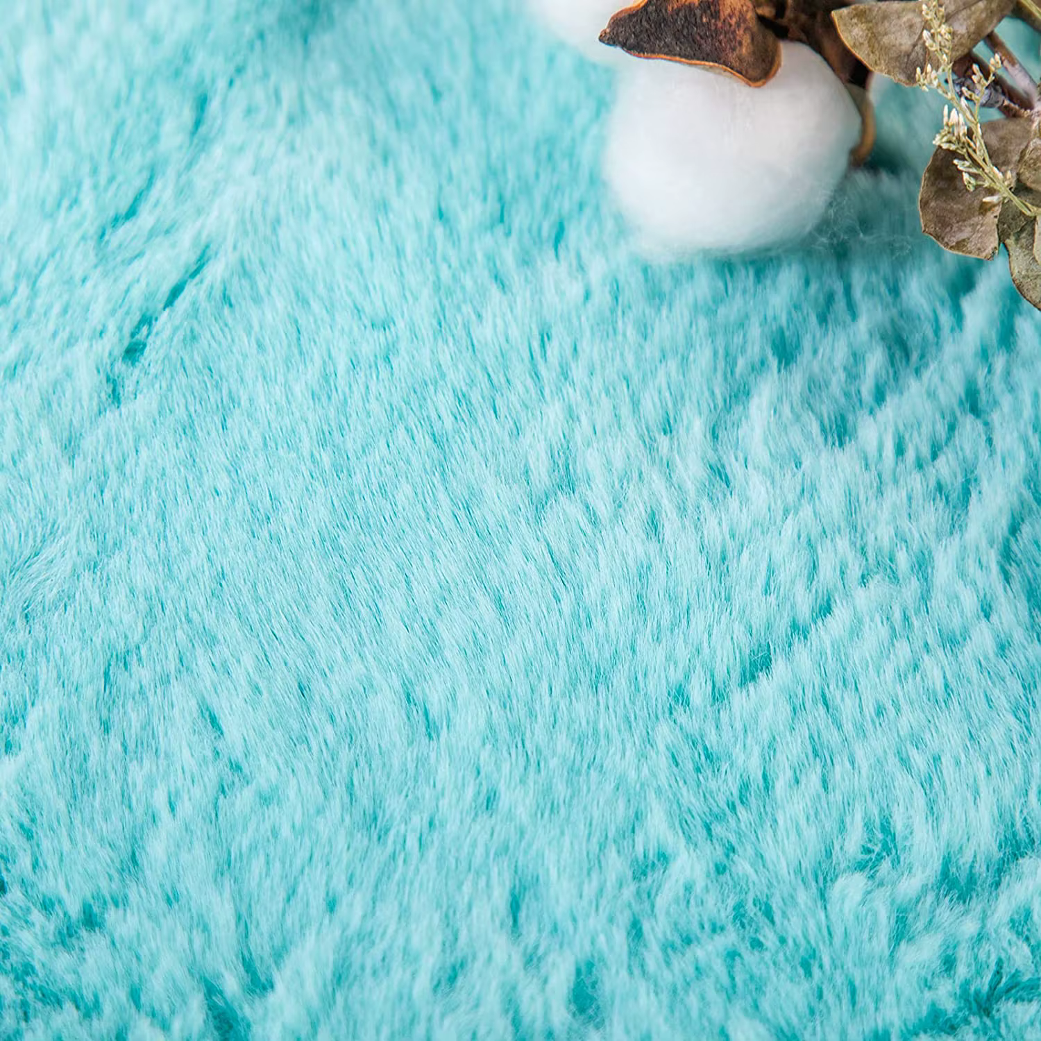 Tapis en fausse fourrure de lapin Ultra doux