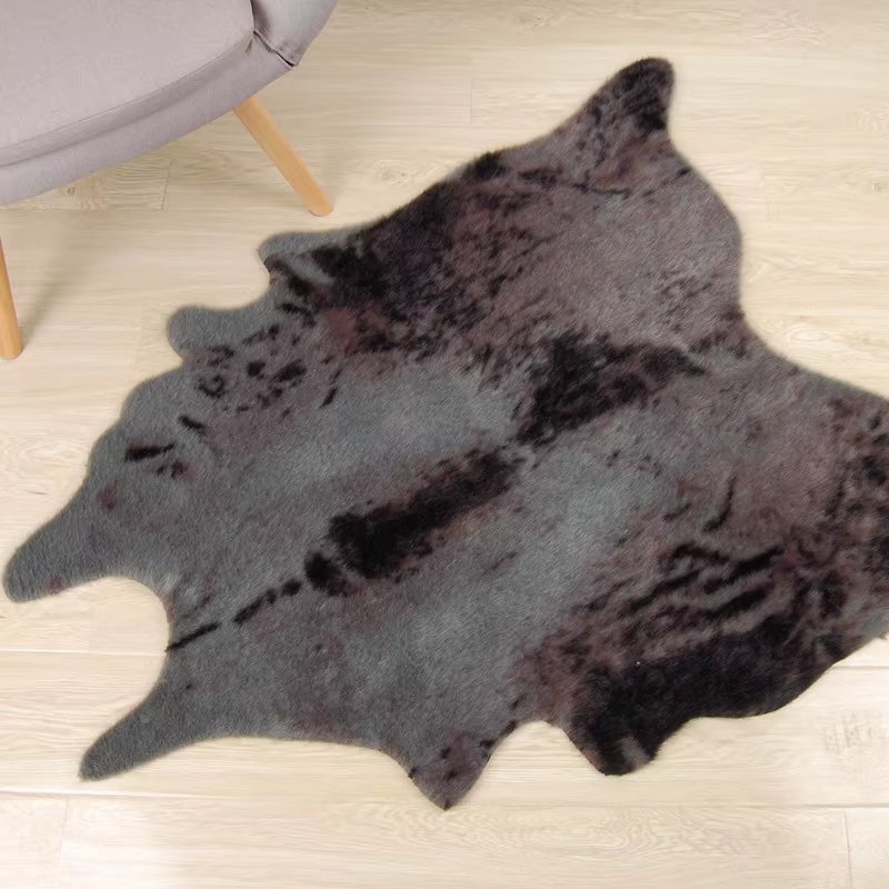 Tapis en simili cuir de style vache