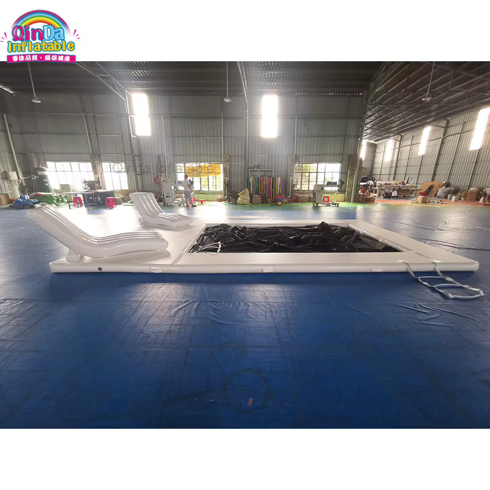 Piscine gonflable faite sur commande de yacht avec la chaise