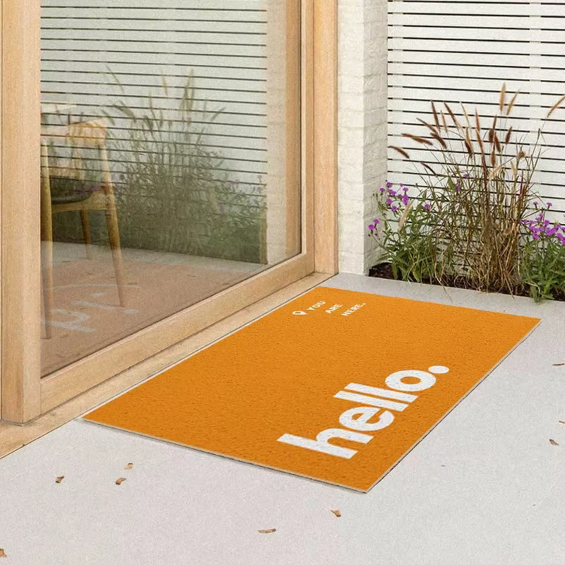 Tapis d'entrée créatif pour porche
