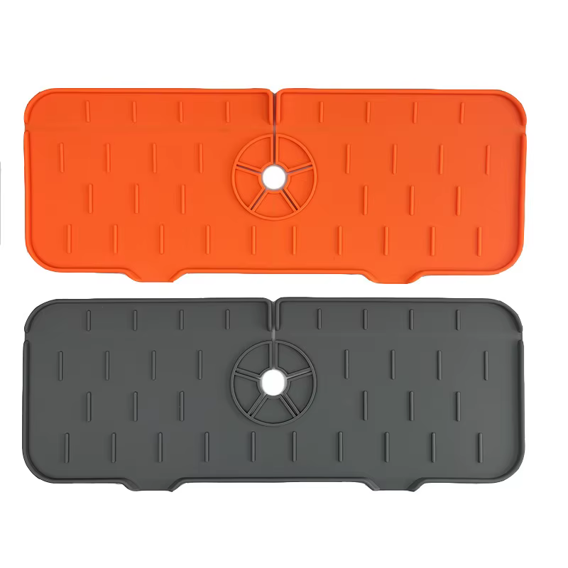 Tapis absorbant en Silicone pour robinet de cuisine, protection contre les éclaboussures d'évier, tampon de vidange d'eau, protection de comptoir, coussin de Table, tapis de Place pour salle de bains