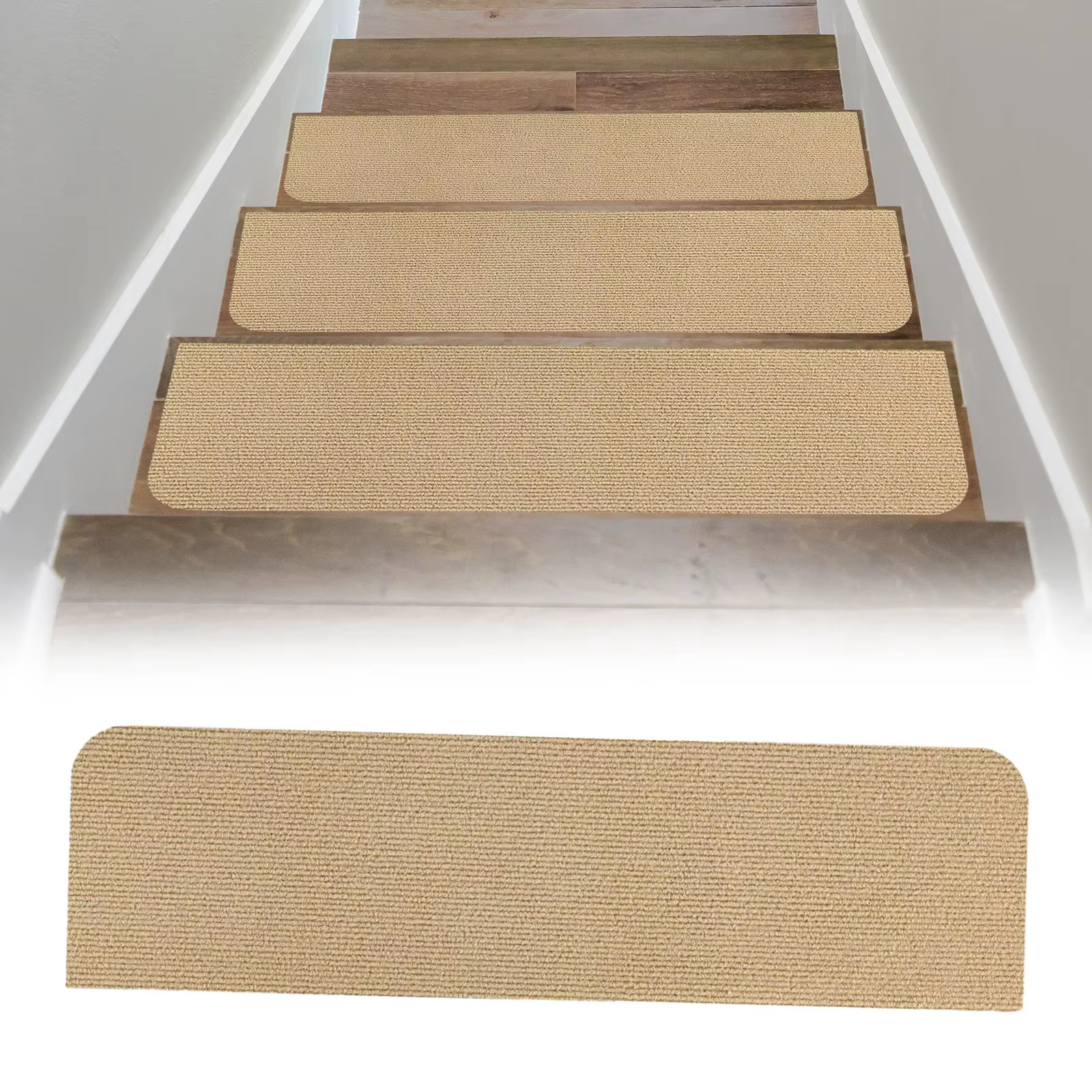 Tapis de bande de roulement d'escalier antidérapant