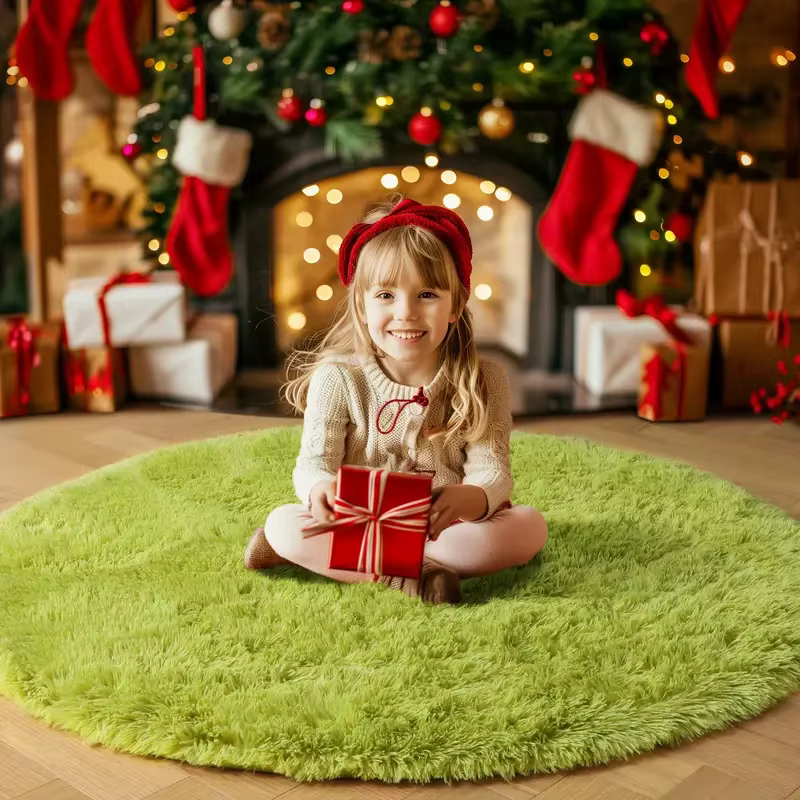 Tapis rond doux et moelleux VIKAMA