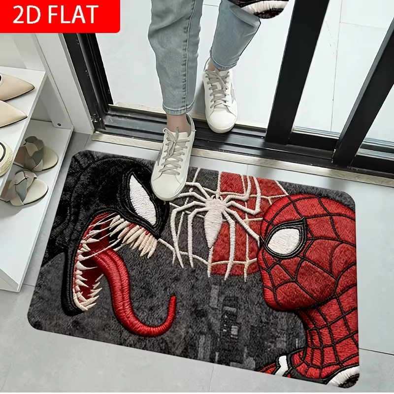 1pc Tapis MARVEL Spider-Man Venom adapté à une utilisation intérieure/extérieure