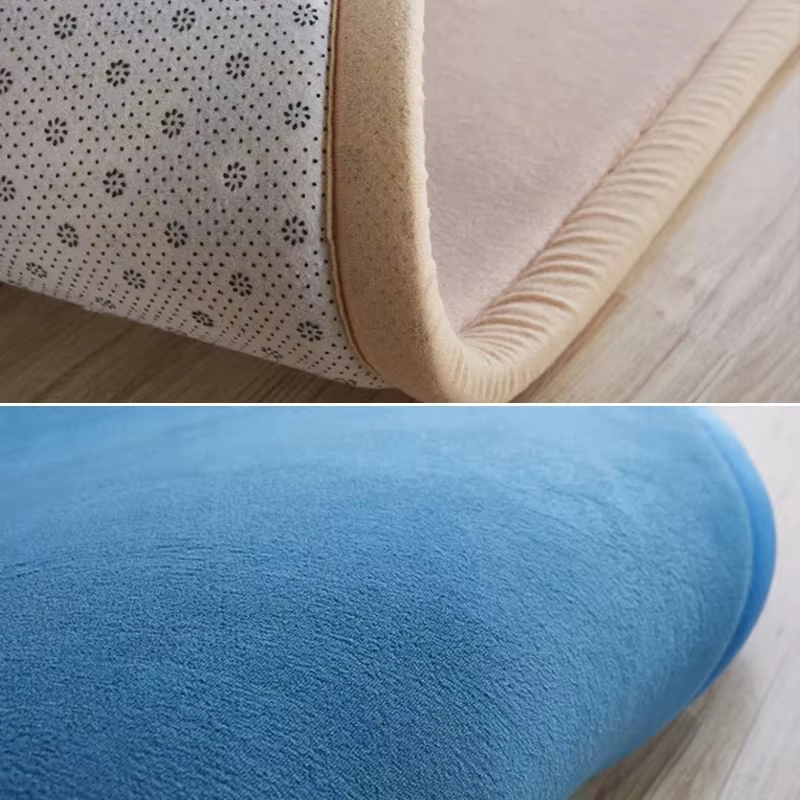 Tapis antidérapant rembourré en velours corail épais 3cm