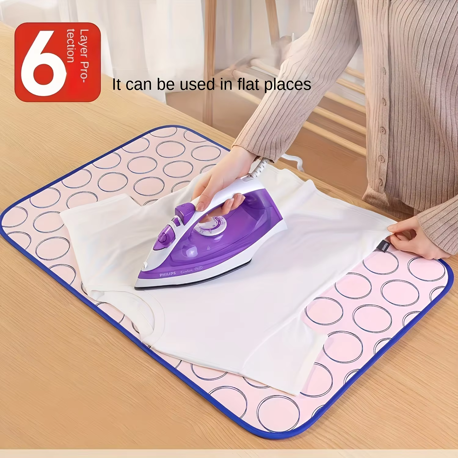 Tapis de repassage pliable résistant aux hautes températures – Imperméable