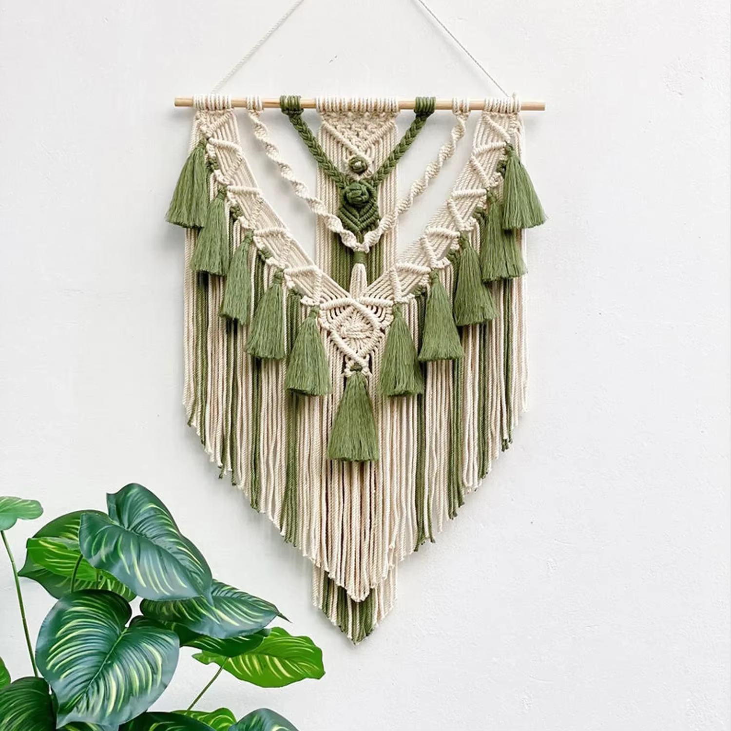 Macramé tissé tenture murale Boho maison Chic bohème géométrique Art décor beau appartement dortoir décoration tapisserie