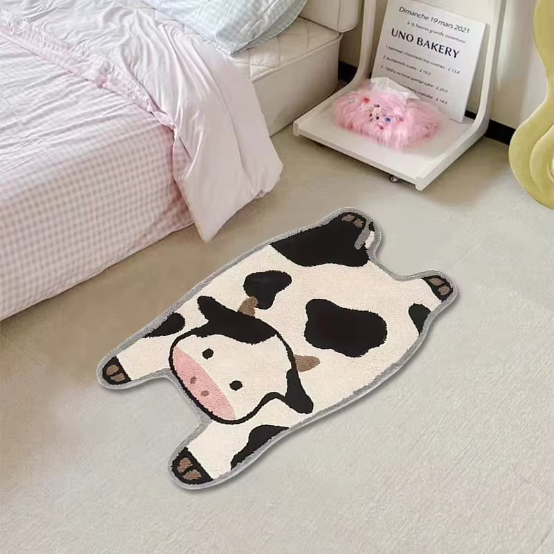 Tapis en forme de canard jaune de dessin animé VIKAMA