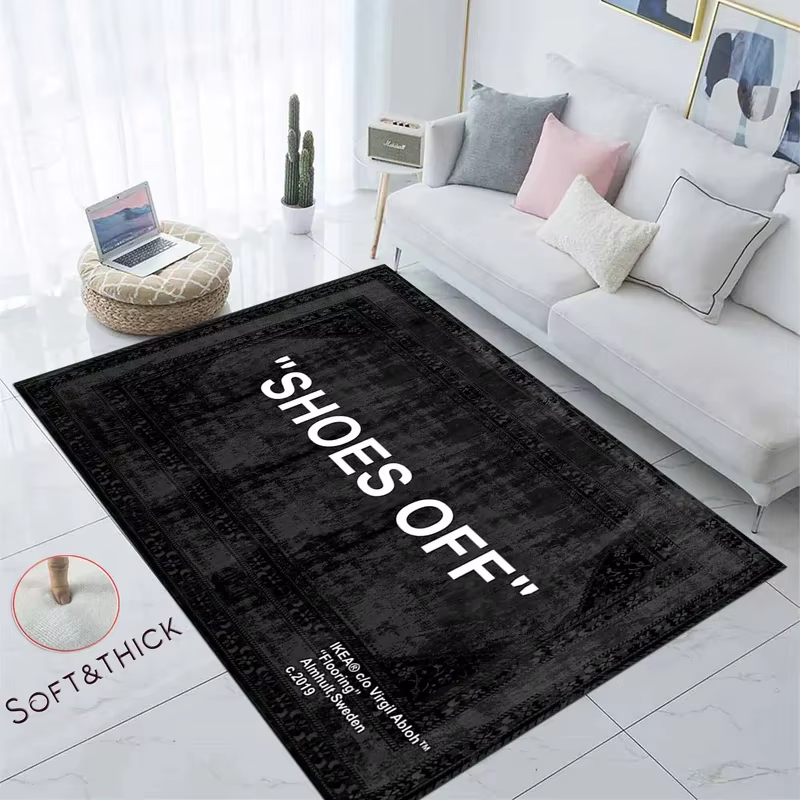 VIKAMA mode tapis chambre salon tendance personnalité créative garçons appartement chaussure mur chevet sale